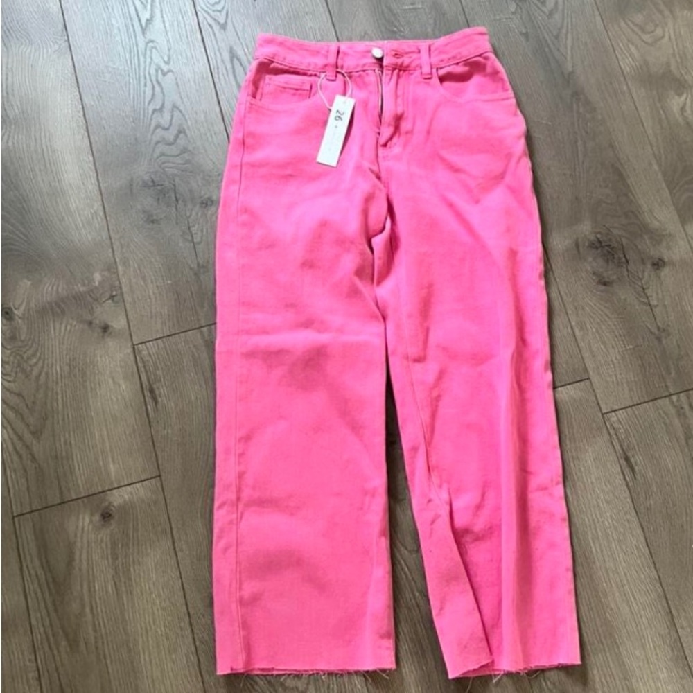 Pink shein jeans
